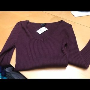 Rue 21 burgundy knit sweater